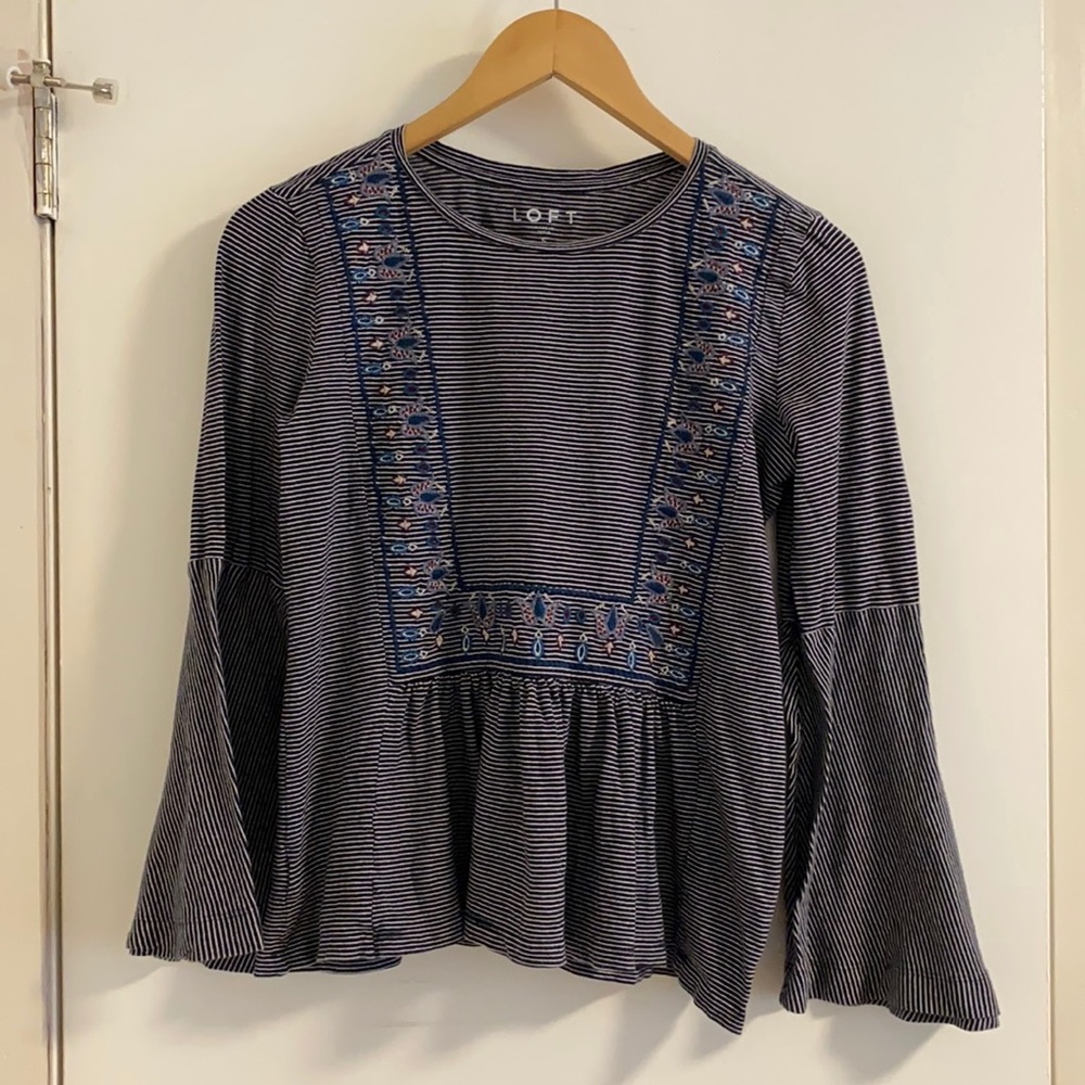 LOFT Peplum Top